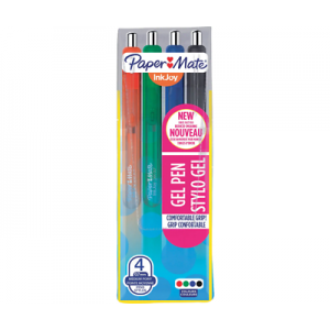 Długopisy żelowe PaperMate InkJoy Gel Pen, 4 kolory